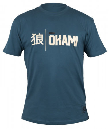 OKAMI T-Shirt Kanji petrol